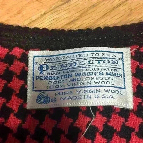 Pendleton Women's Wool Blazer Size 16 Multicolor Houndstooth Vintage - Picture 4 of 8